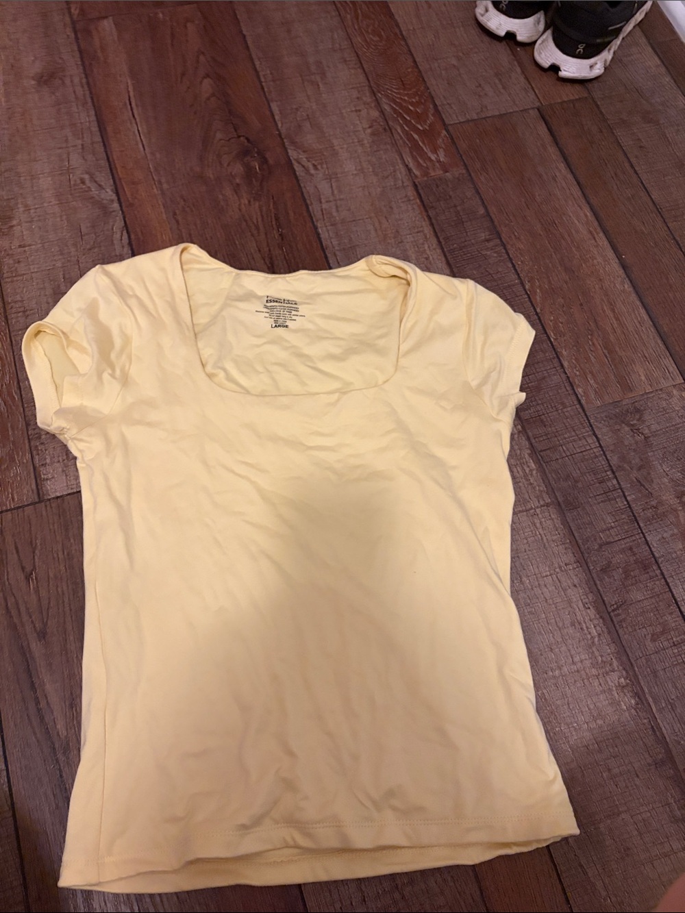 Light Yellow Women’s Scoop Neck Tee